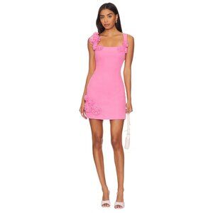 ELLIATT Trompe Dress in Pink Small New Womens Mini Cocktail Flowers